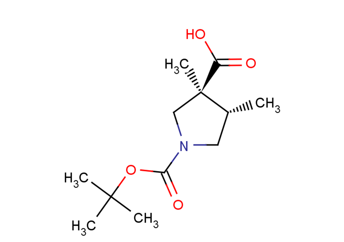 (3S,4S)-1-[(tert-butoxy)carbonyl]-3,4-dimethylpyrrolidine-3-carboxylic acid