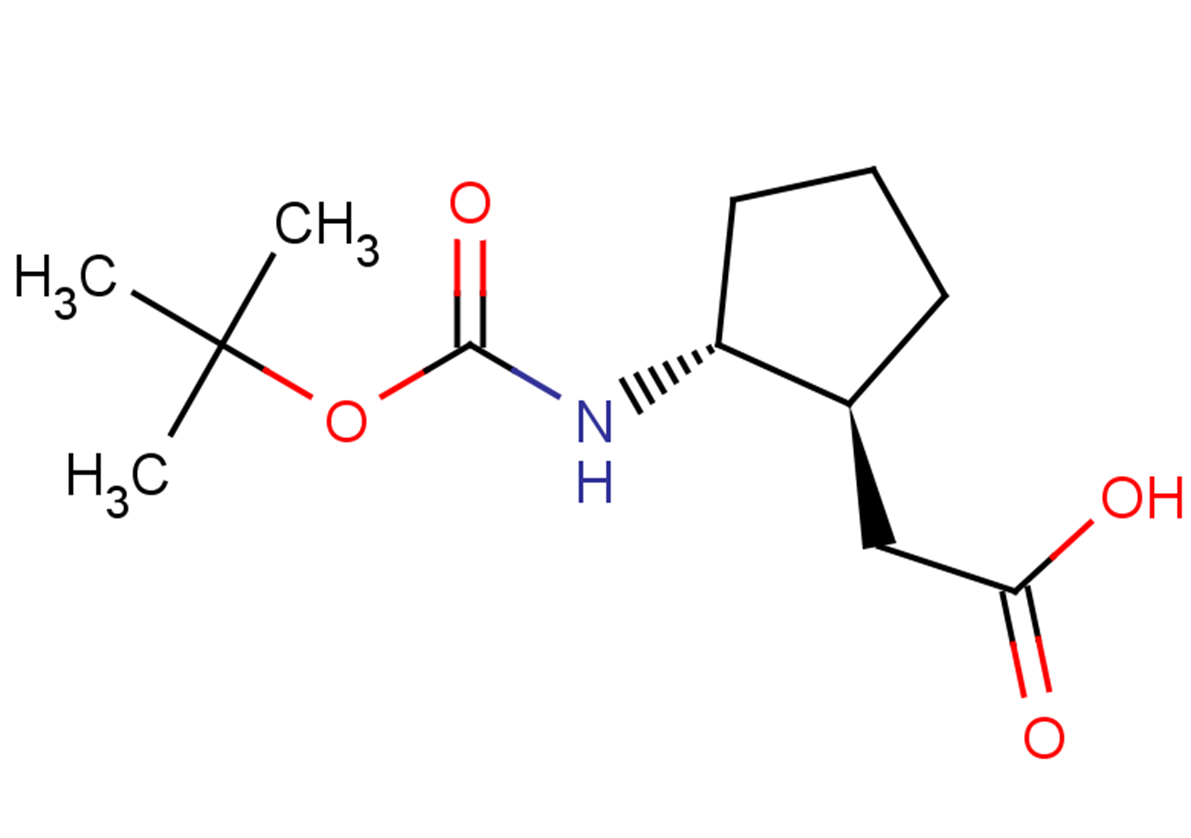 2-[(1S,2R)-2-{[(tert-butoxy)carbonyl]amino}cyclopentyl]acetic acid