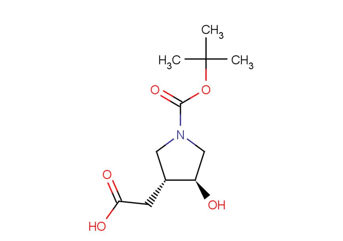 2-[(3R,4S)-1-[(tert-butoxy)carbonyl]-4-hydroxypyrrolidin-3-yl]acetic acid