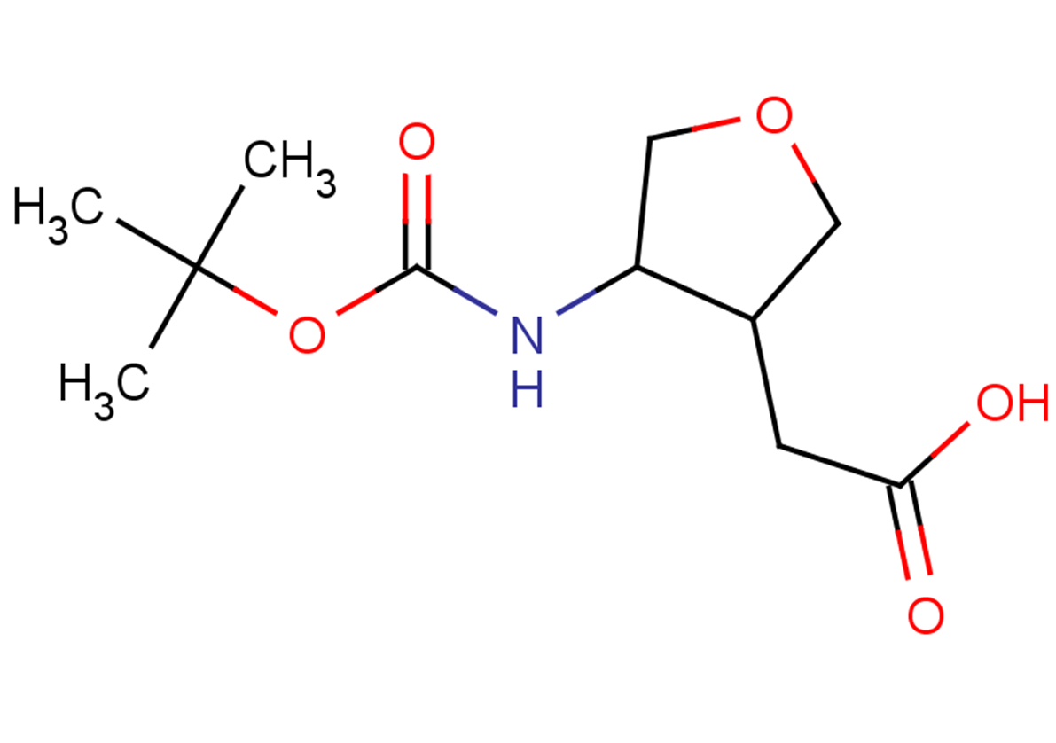 2-(4-{[(tert-butoxy)carbonyl]amino}oxolan-3-yl)acetic acid