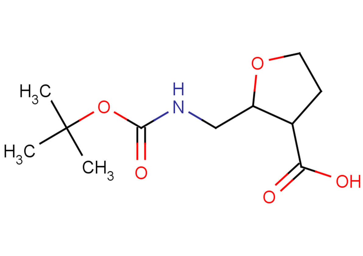 2-({[(tert-butoxy)carbonyl]amino}methyl)oxolane-3-carboxylic acid