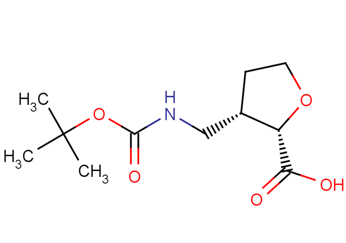(2S,3S)-3-({[(tert-butoxy)carbonyl]amino}methyl)oxolane-2-carboxylic acid