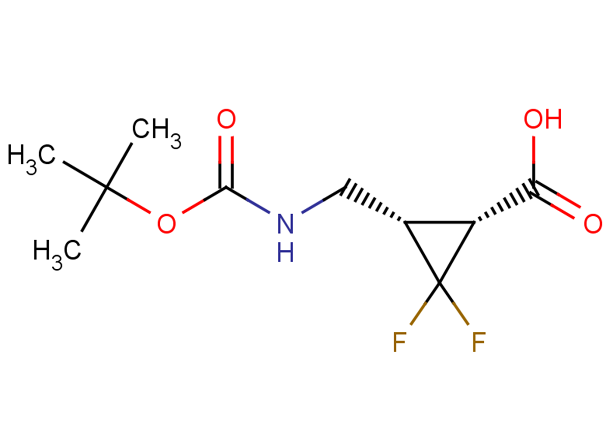 (1R,3S)-3-({[(tert-butoxy)carbonyl]amino}methyl)-2,2-difluorocyclopropane-1-carboxylic acid