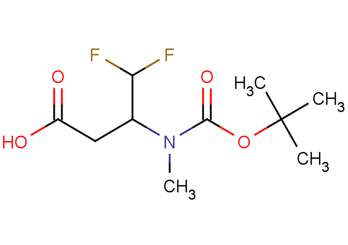 3-{[(tert-butoxy)carbonyl](methyl)amino}-4,4-difluorobutanoic acid