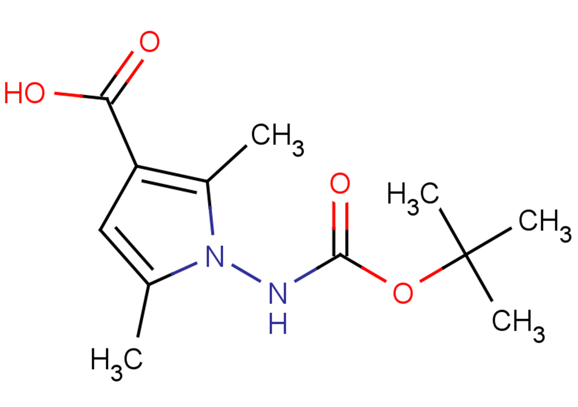 1-{[(tert-butoxy)carbonyl]amino}-2,5-dimethyl-1H-pyrrole-3-carboxylic acid