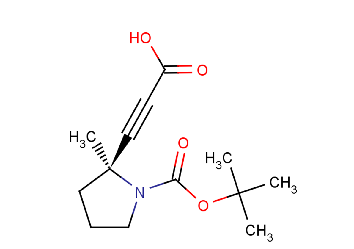 3-[(2S)-1-[(tert-butoxy)carbonyl]-2-methylpyrrolidin-2-yl]prop-2-ynoic acid