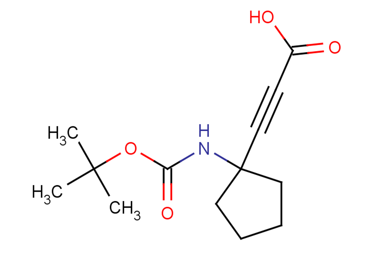 3-(1-{[(tert-butoxy)carbonyl]amino}cyclopentyl)prop-2-ynoic acid
