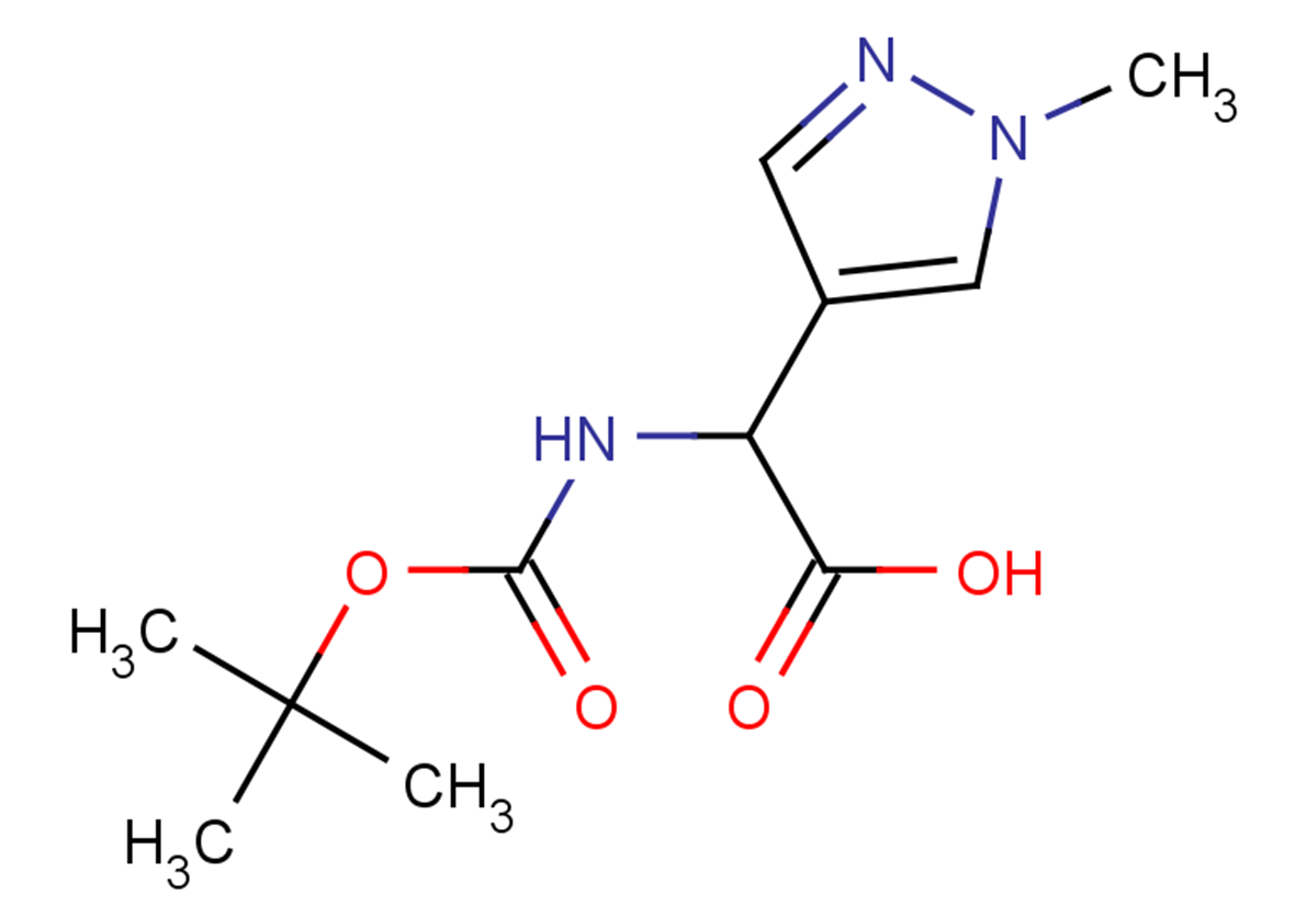 2-{[(tert-butoxy)carbonyl]amino}-2-(1-methyl-1H-pyrazol-4-yl)acetic acid