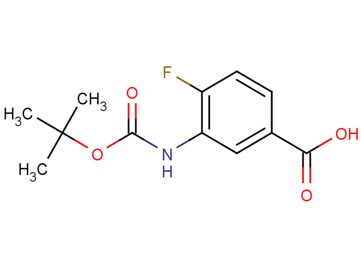 3-{[(tert-butoxy)carbonyl]amino}-4-fluorobenzoic acid