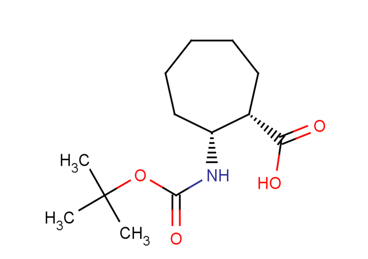 (1S,2R)-2-{[(tert-butoxy)carbonyl]amino}cycloheptane-1-carboxylic acid