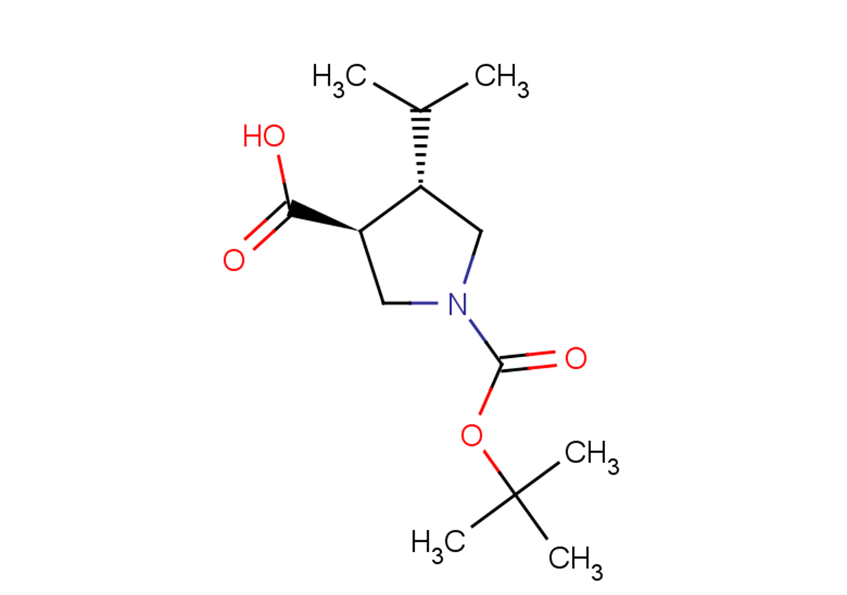 (3S,4S)-1-[(tert-butoxy)carbonyl]-4-(propan-2-yl)pyrrolidine-3-carboxylic acid