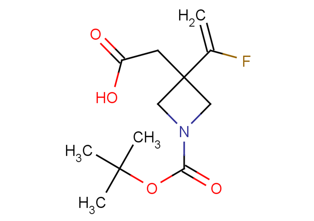 2-{1-[(tert-butoxy)carbonyl]-3-(1-fluoroethenyl)azetidin-3-yl}acetic acid
