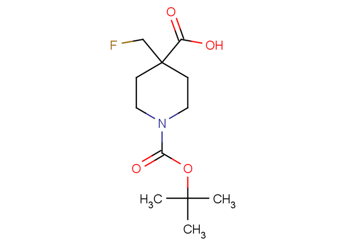 1-[(tert-butoxy)carbonyl]-4-(fluoromethyl)piperidine-4-carboxylic acid