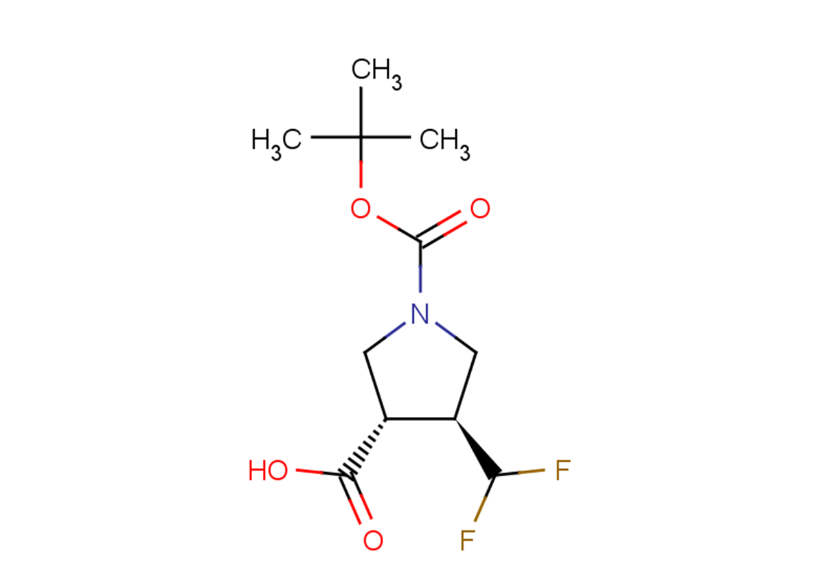 (3S,4S)-1-[(tert-butoxy)carbonyl]-4-(difluoromethyl)pyrrolidine-3-carboxylic acid