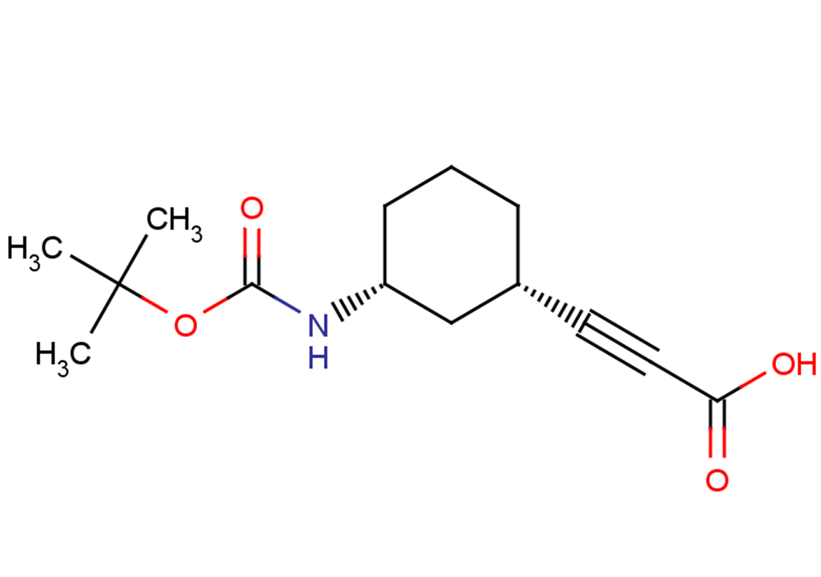 3-[(1S,3R)-3-{[(tert-butoxy)carbonyl]amino}cyclohexyl]prop-2-ynoic acid