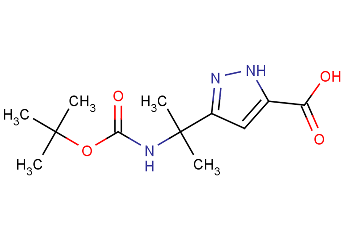 3-(2-{[(tert-butoxy)carbonyl]amino}propan-2-yl)-1H-pyrazole-5-carboxylic acid