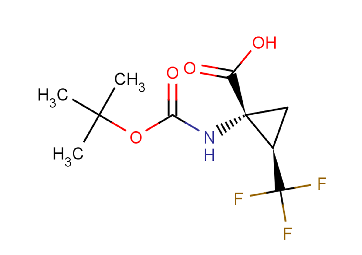 (1R,2R)-1-{[(tert-butoxy)carbonyl]amino}-2-(trifluoromethyl)cyclopropane-1-carboxylic acid