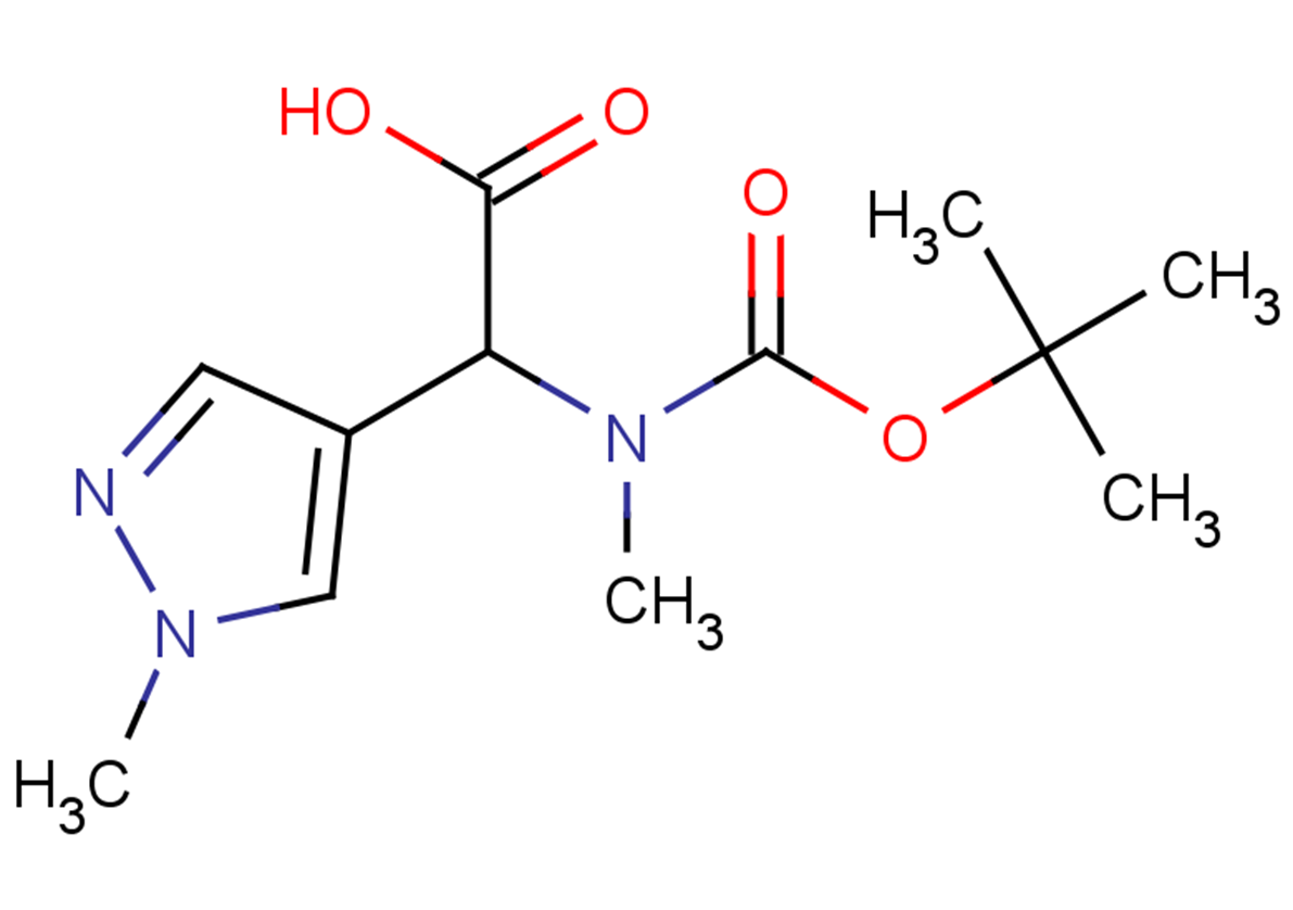 2-{[(tert-butoxy)carbonyl](methyl)amino}-2-(1-methyl-1H-pyrazol-4-yl)acetic acid