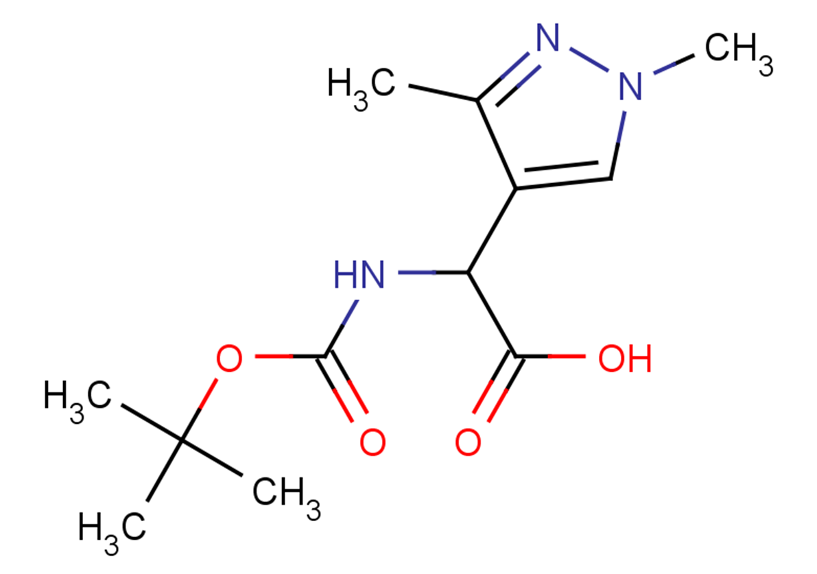 2-{[(tert-butoxy)carbonyl]amino}-2-(1,3-dimethyl-1H-pyrazol-4-yl)acetic acid