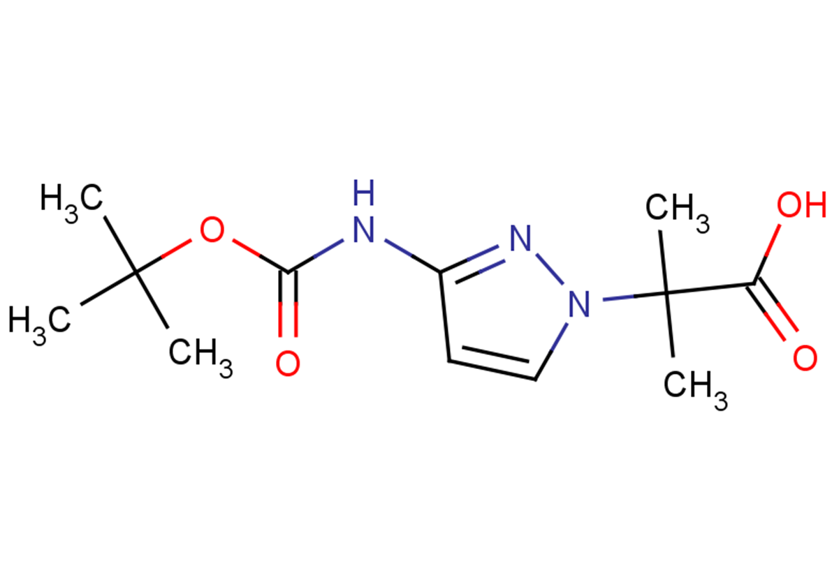 2-(3-{[(tert-butoxy)carbonyl]amino}-1H-pyrazol-1-yl)-2-methylpropanoic acid
