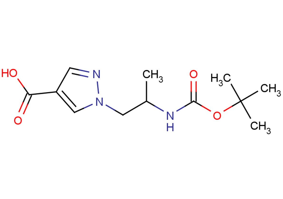1-(2-{[(tert-butoxy)carbonyl]amino}propyl)-1H-pyrazole-4-carboxylic acid