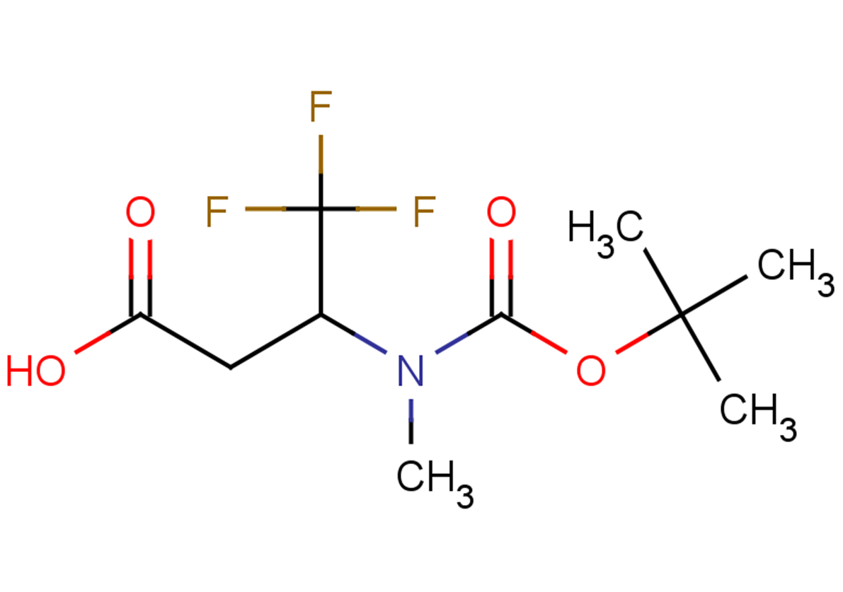 3-{[(tert-butoxy)carbonyl](methyl)amino}-4,4,4-trifluorobutanoic acid