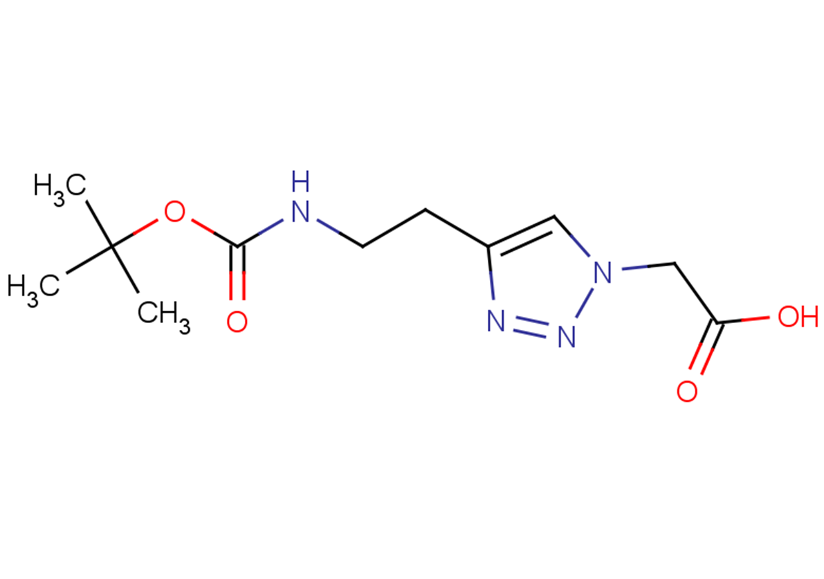 2-[4-(2-{[(tert-butoxy)carbonyl]amino}ethyl)-1H-1,2,3-triazol-1-yl]acetic acid