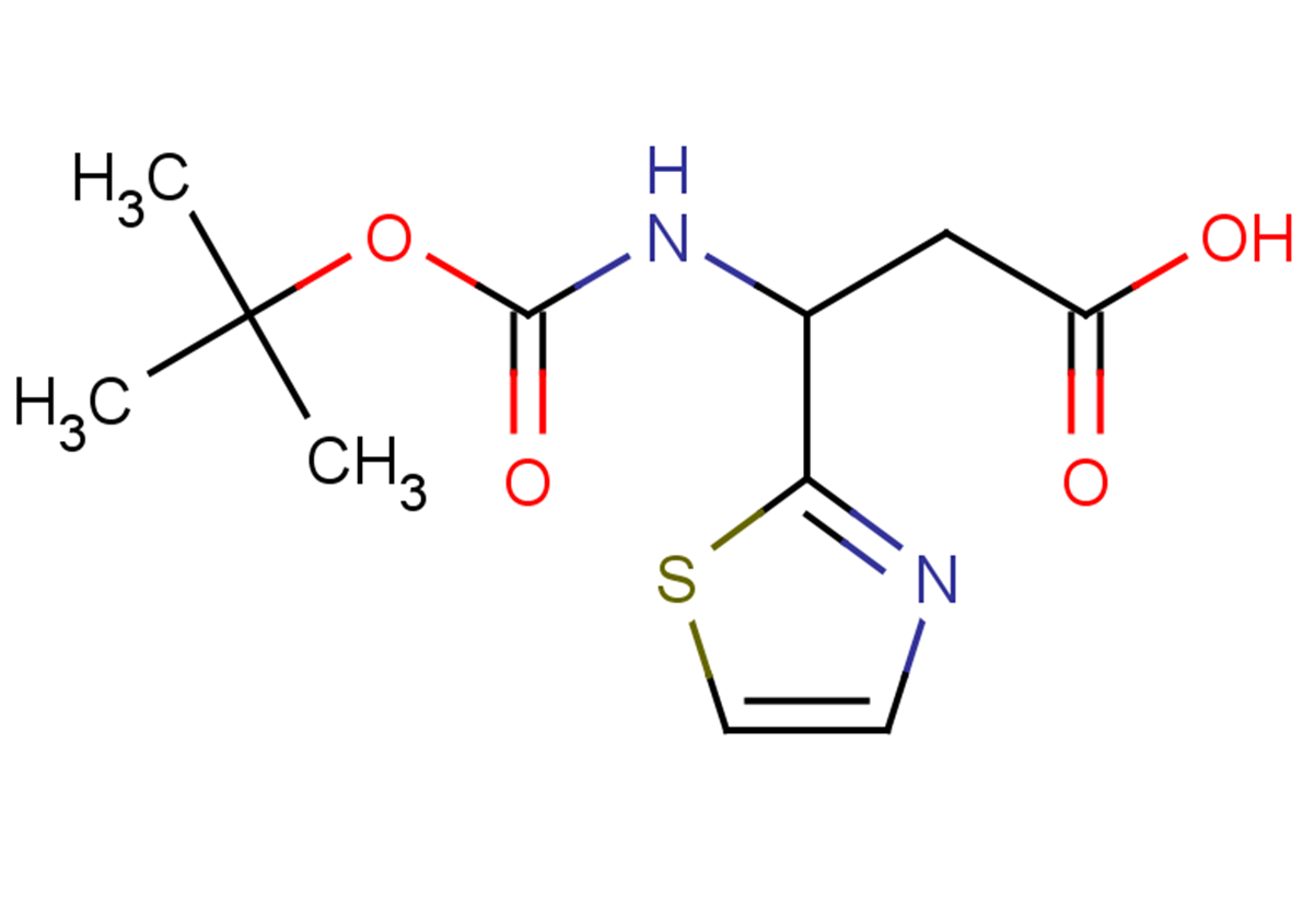 3-{[(tert-butoxy)carbonyl]amino}-3-(1,3-thiazol-2-yl)propanoic acid