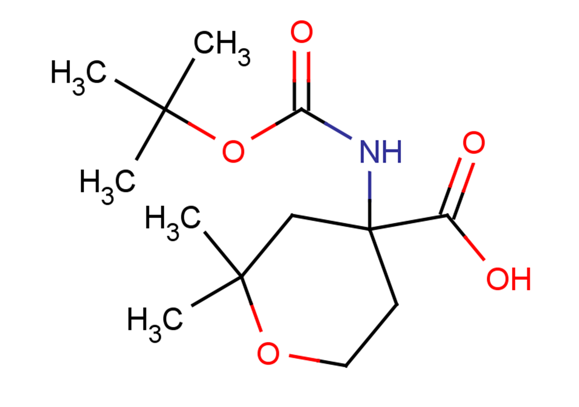 4-{[(tert-butoxy)carbonyl]amino}-2,2-dimethyloxane-4-carboxylic acid