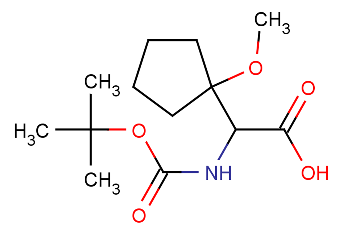 2-{[(tert-butoxy)carbonyl]amino}-2-(1-methoxycyclopentyl)acetic acid