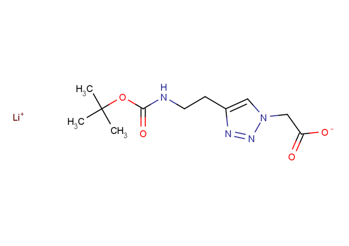 lithium(1+) ion 2-[4-(2-{[(tert-butoxy)carbonyl]amino}ethyl)-1H-1,2,3-triazol-1-yl]acetate