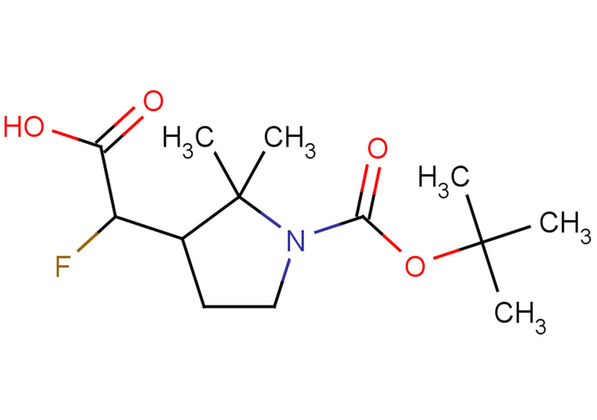 2-{1-[(tert-butoxy)carbonyl]-2,2-dimethylpyrrolidin-3-yl}-2-fluoroacetic acid