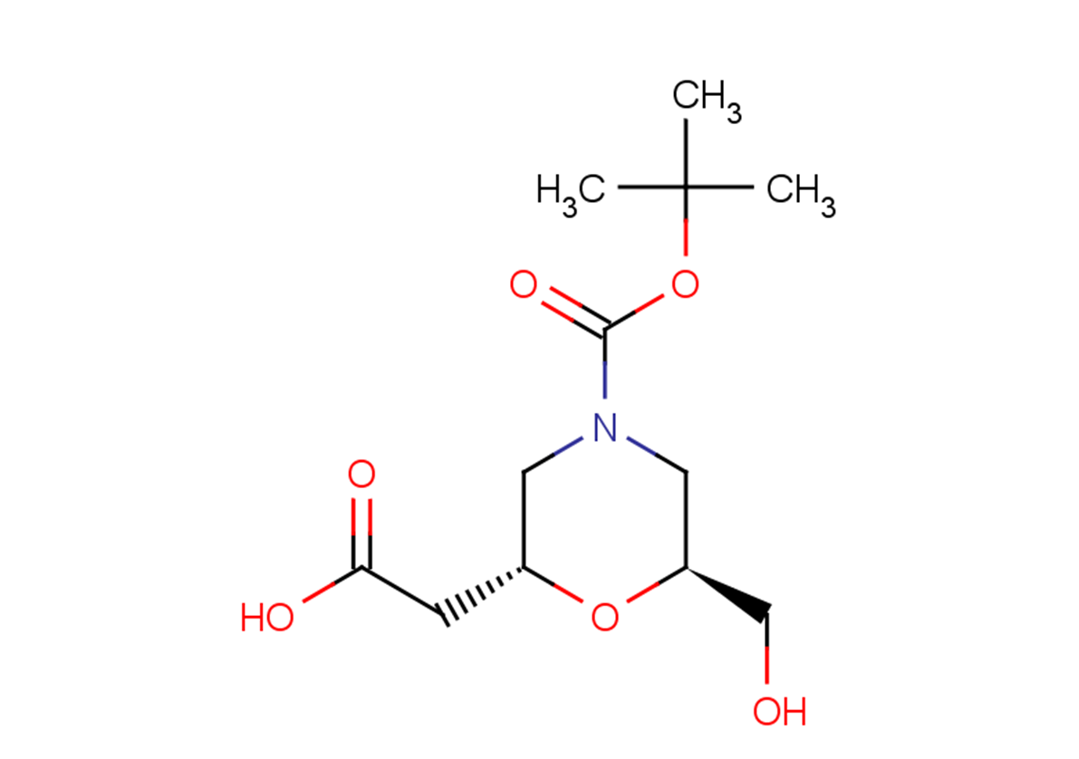 2-[(2R,6S)-4-[(tert-butoxy)carbonyl]-6-(hydroxymethyl)morpholin-2-yl]acetic acid