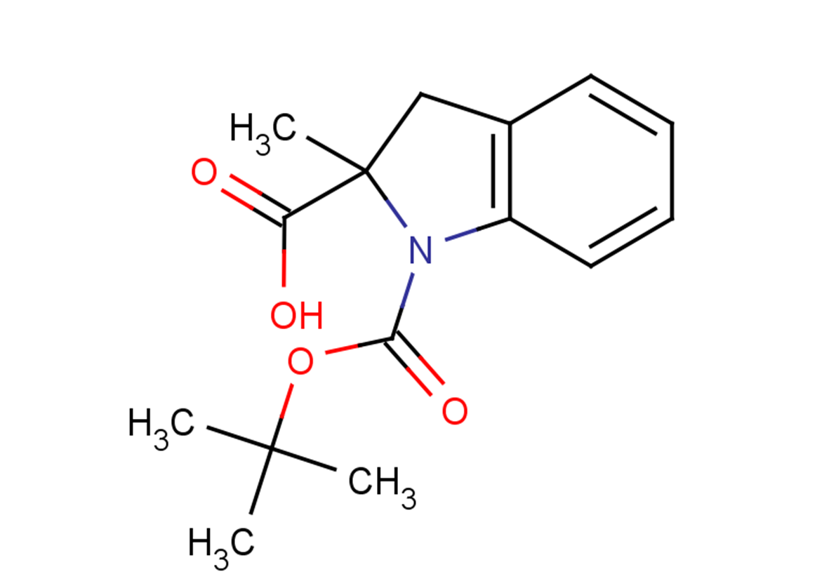 1-[(tert-butoxy)carbonyl]-2-methyl-2,3-dihydro-1H-indole-2-carboxylic acid
