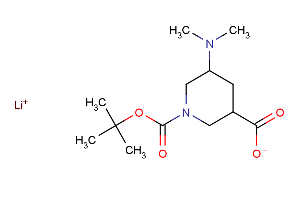 lithium(1+) ion 1-[(tert-butoxy)carbonyl]-5-(dimethylamino)piperidine-3-carboxylate