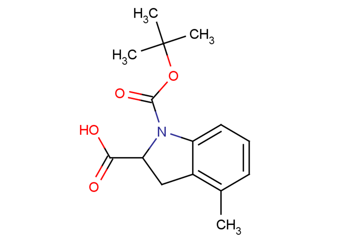1-[(tert-butoxy)carbonyl]-4-methyl-2,3-dihydro-1H-indole-2-carboxylic acid