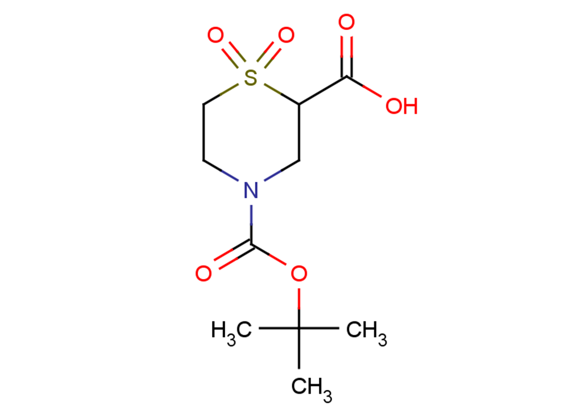 4-[(tert-butoxy)carbonyl]-1,1-dioxo-1$l^{6},4-thiomorpholine-2-carboxylic acid