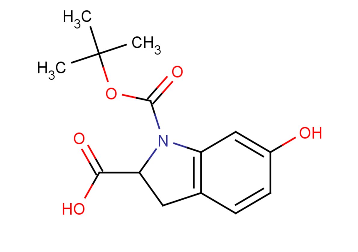 1-[(tert-butoxy)carbonyl]-6-hydroxy-2,3-dihydro-1H-indole-2-carboxylic acid