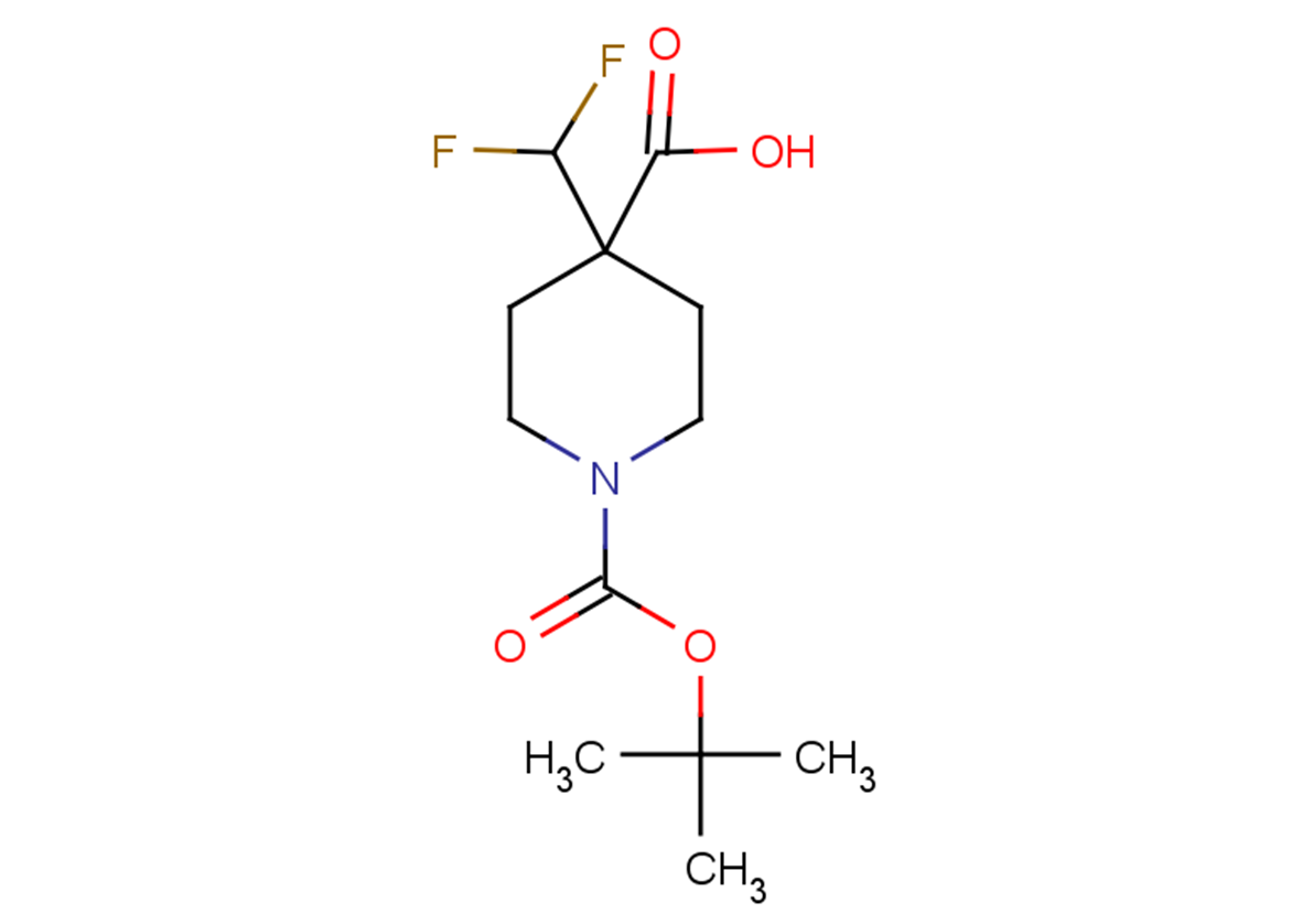 1-[(tert-butoxy)carbonyl]-4-(difluoromethyl)piperidine-4-carboxylic acid