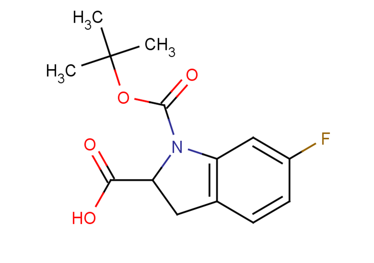 1-[(tert-butoxy)carbonyl]-6-fluoro-2,3-dihydro-1H-indole-2-carboxylic acid