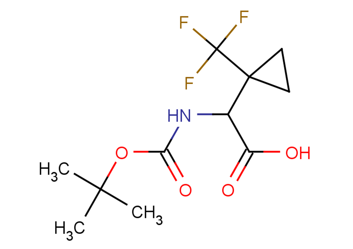 2-{[(tert-butoxy)carbonyl]amino}-2-[1-(trifluoromethyl)cyclopropyl]acetic acid