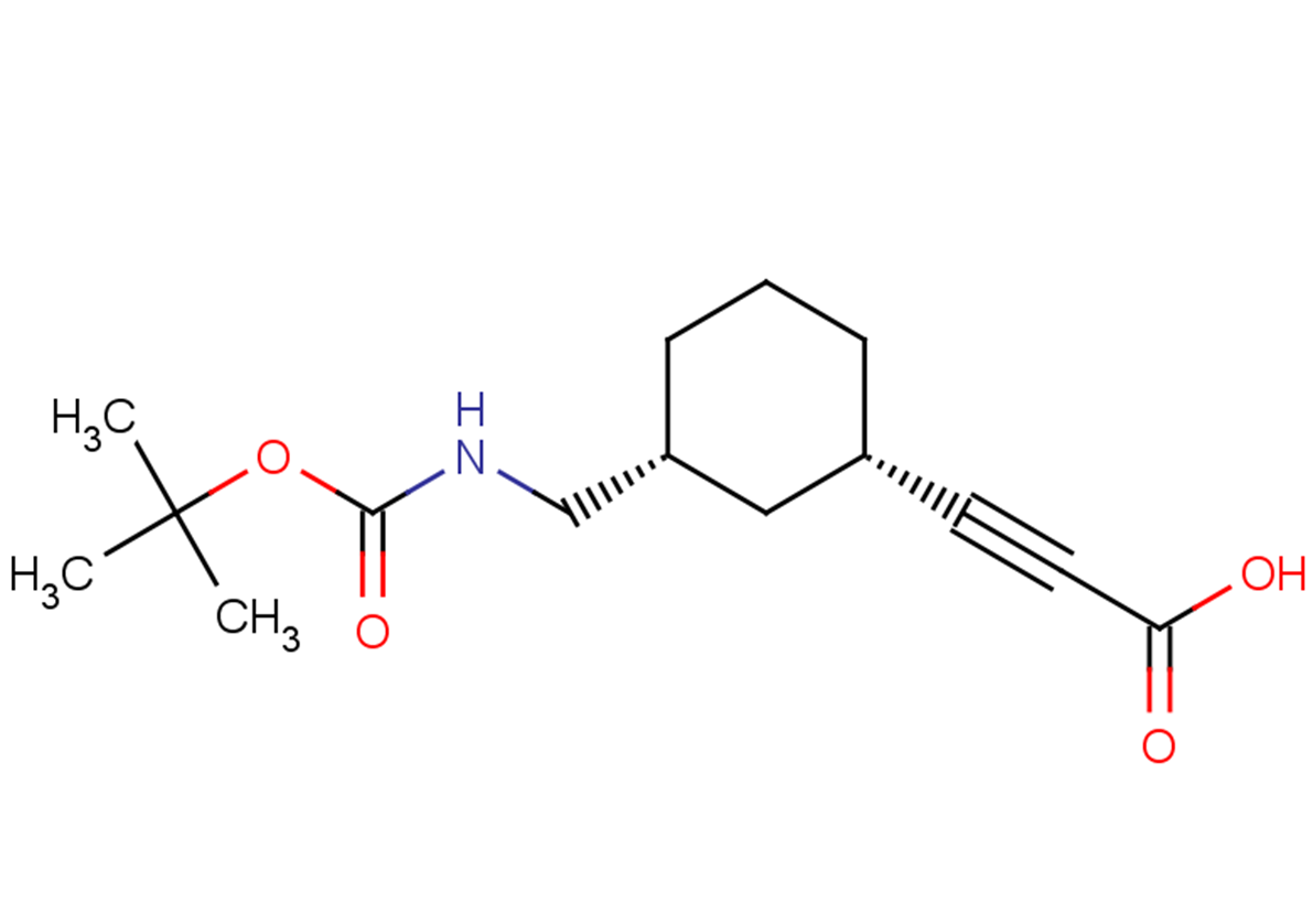 3-[(1S,3R)-3-({[(tert-butoxy)carbonyl]amino}methyl)cyclohexyl]prop-2-ynoic acid