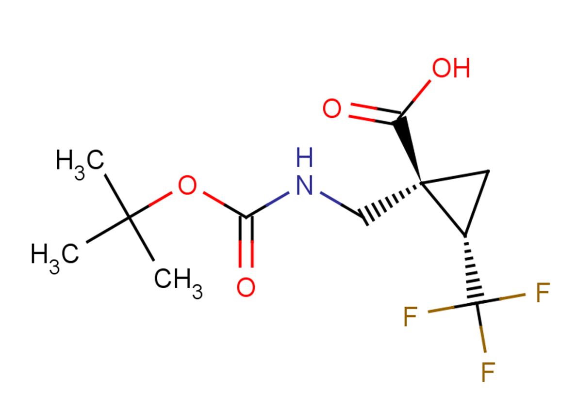 (1S,2S)-1-({[(tert-butoxy)carbonyl]amino}methyl)-2-(trifluoromethyl)cyclopropane-1-carboxylic acid