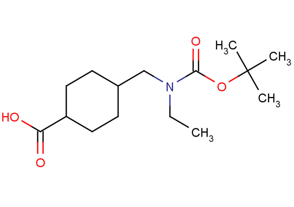 4-({[(tert-butoxy)carbonyl](ethyl)amino}methyl)cyclohexane-1-carboxylic acid