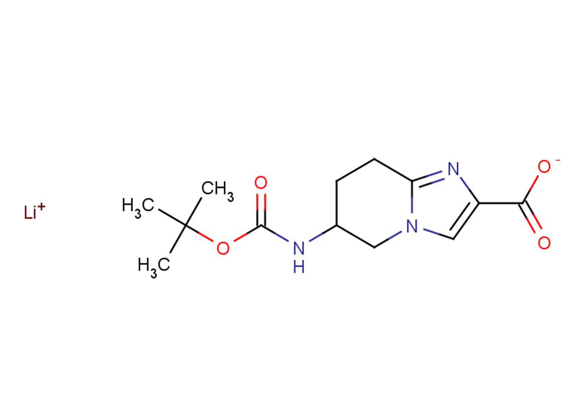 lithium(1+) ion 6-{[(tert-butoxy)carbonyl]amino}-5H,6H,7H,8H-imidazo[1,2-a]pyridine-2-carboxylate
