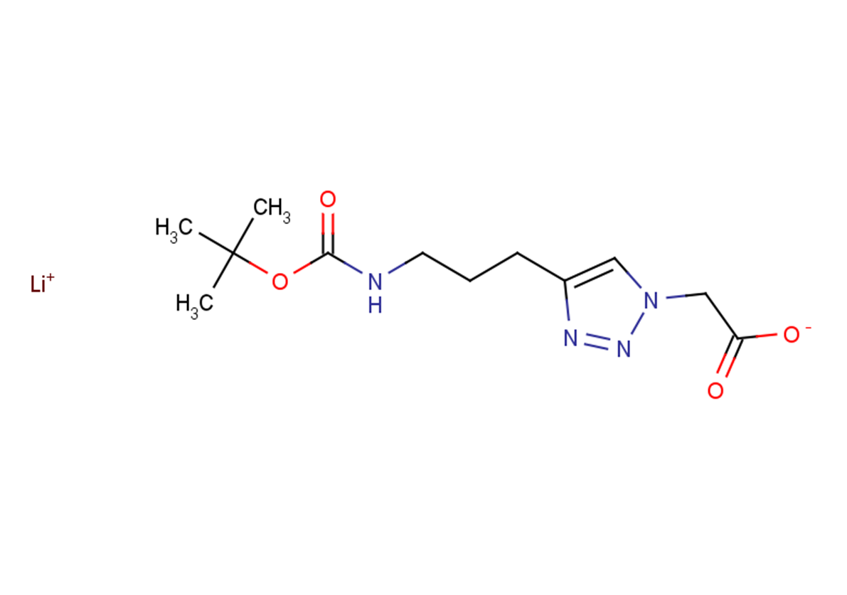 lithium(1+) ion 2-[4-(3-{[(tert-butoxy)carbonyl]amino}propyl)-1H-1,2,3-triazol-1-yl]acetate