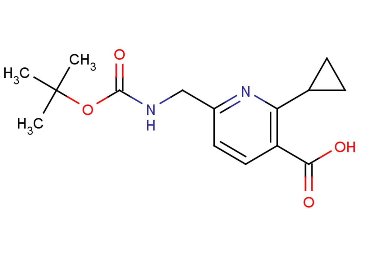6-({[(tert-butoxy)carbonyl]amino}methyl)-2-cyclopropylpyridine-3-carboxylic acid