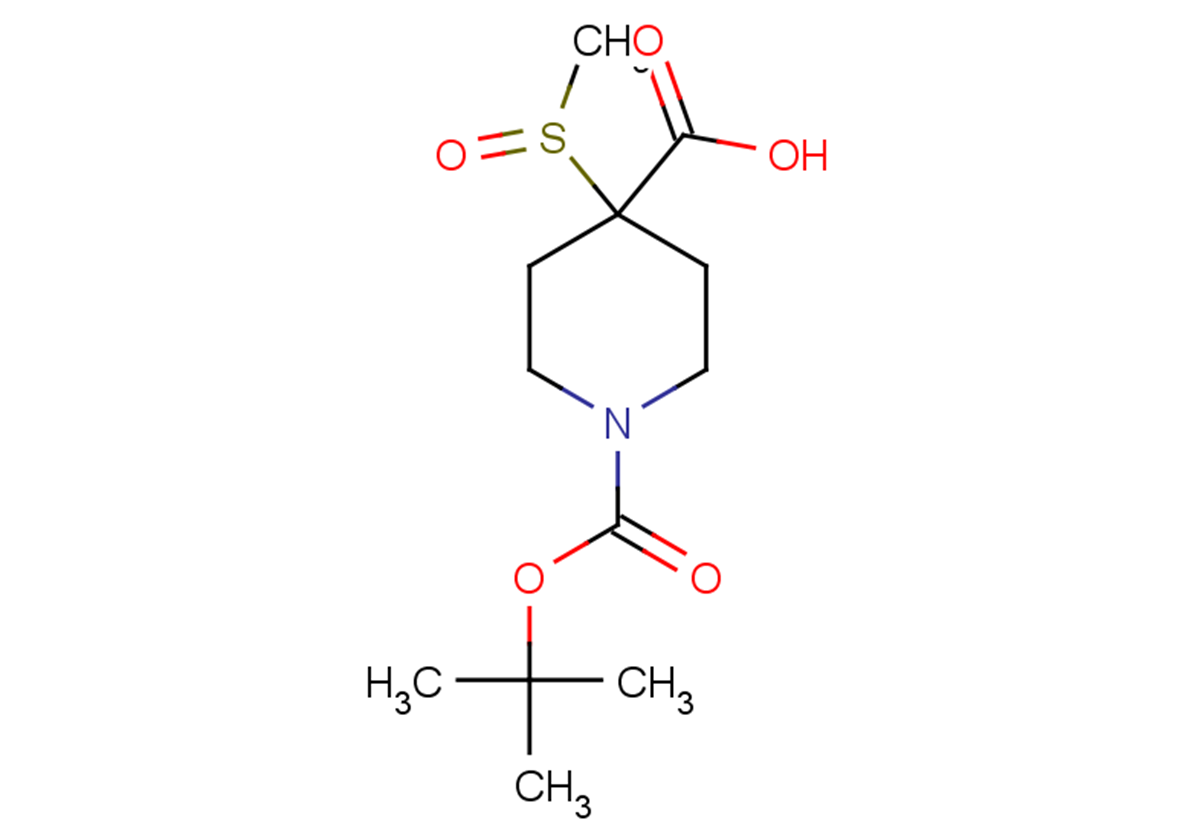 1-[(tert-butoxy)carbonyl]-4-methanesulfinylpiperidine-4-carboxylic acid