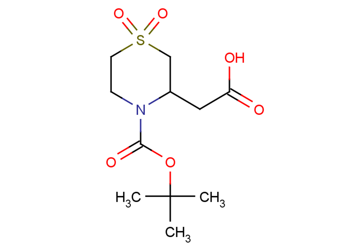 2-{4-[(tert-butoxy)carbonyl]-1,1-dioxo-1$l^{6},4-thiomorpholin-3-yl}acetic acid
