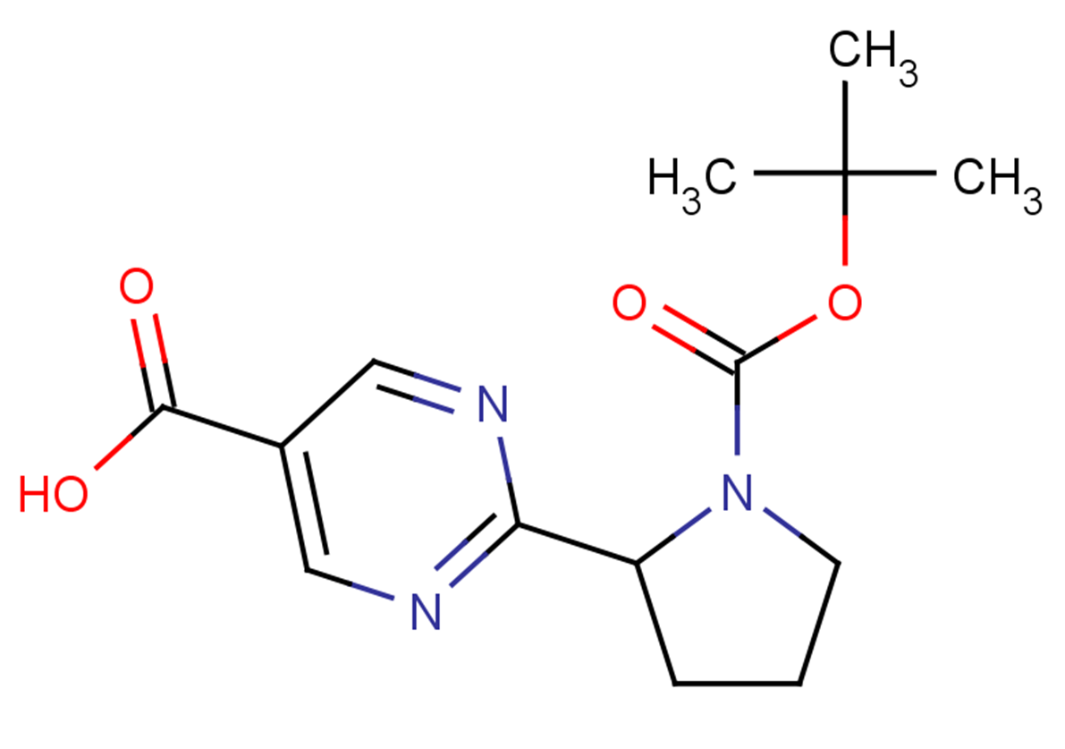 2-{1-[(tert-butoxy)carbonyl]pyrrolidin-2-yl}pyrimidine-5-carboxylic acid
